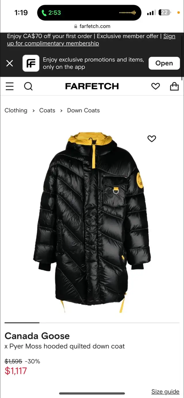 Canada goose coat in Men's in Edmonton - Image 2