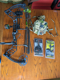 Bear Legit Compound Hunting Bow and Hunting Accessories