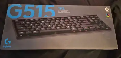 I am selling a brand new Logitech G515 TKL low-profile gaming keyboard, which features low-profile m...