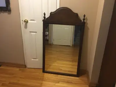 Large Wood Frame Mirror, View more