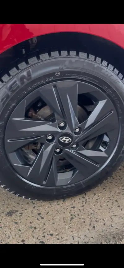 OEM Hyundai 16” alloy wheels with 205/55R16 winter tires Winter tires have ~15k km, lots of tread le...
