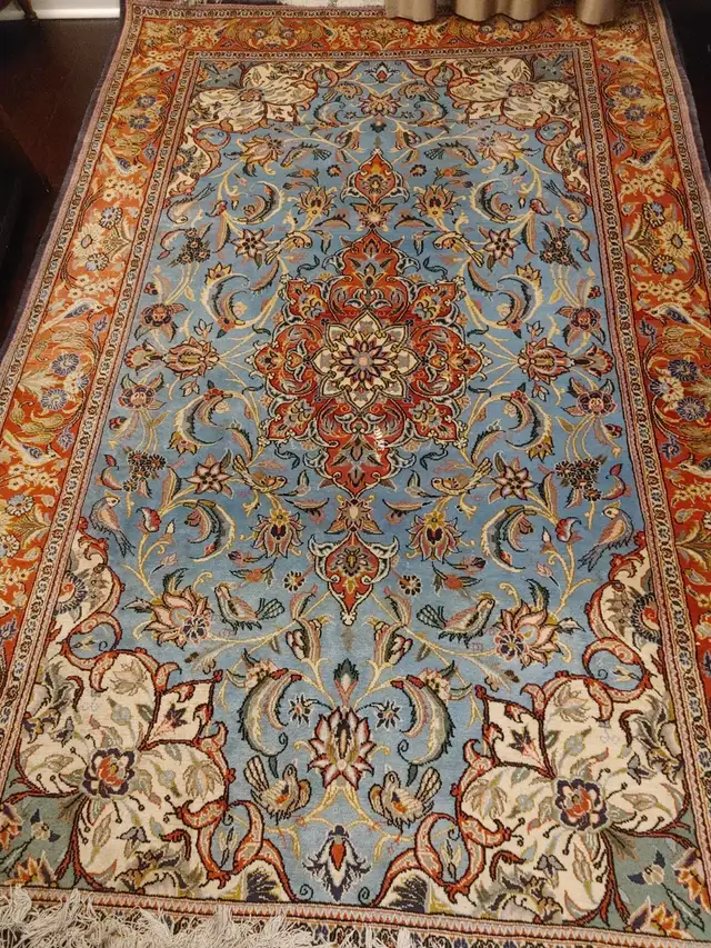 Persian-Ghom Area Rug 50 Raj Handmade brand new in Rugs, Carpets & Runners in Markham / York Region - Image 2