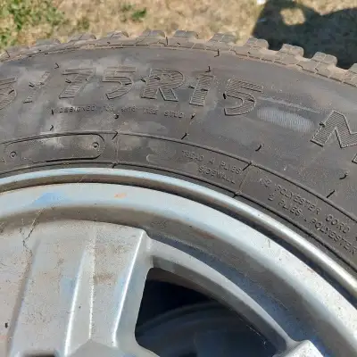 Like new tires and rims- mud and snow.