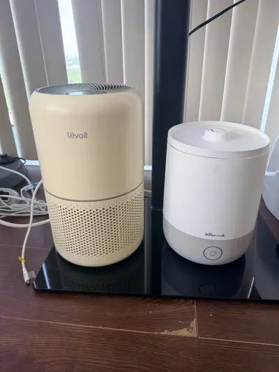 Levoit Air Purifier and Bear Humidifier, View more