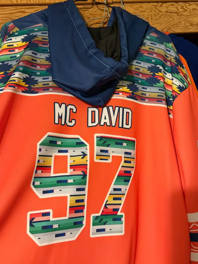 Hunter/McDavid jersey hoodie 50.00 each in Other in Edmonton - Image 4