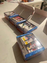 Over 1000 hockey cards from six boxes. ( no young guns))