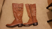 Brand New Wide-Calf Brown Knee-High Boots (Size 8.5)