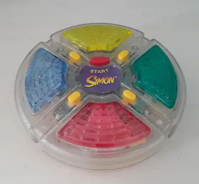 Vintage Clear SIMON Electronic Handheld Travel Game 1998 Tested, View more