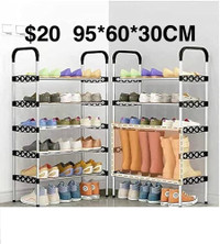 Shoe rack Simplicity Metal Narrow Shelf Storage, 18 (56X30X98CM)