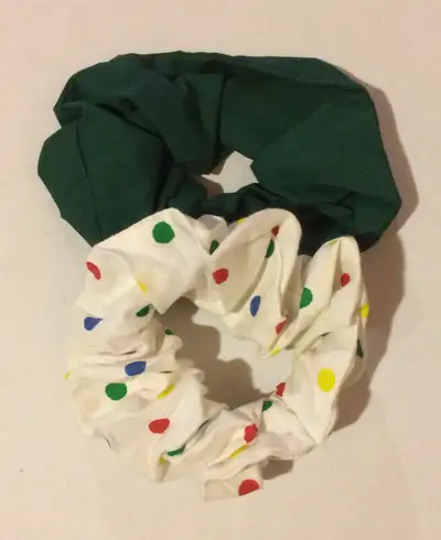 Scrunchies Hair Elastics Primary Colors For Sale - New, View more