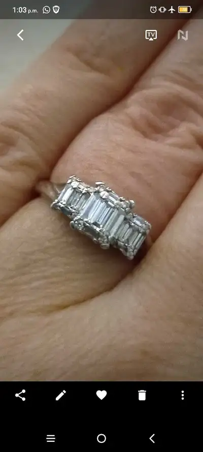 Very popular cut Engagement Ring, View more