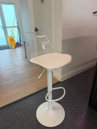 Swivel Upholstered Adjustable Height Counter Stool, View more