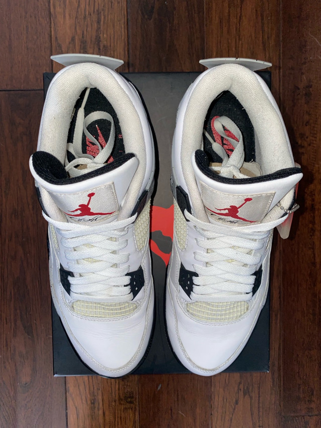 Size 10.5M - Air Jordan 4 White Cement (2016) in Men's Shoes in Mississauga / Peel Region - Image 4