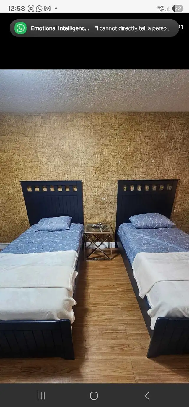 twin/single beds. bed frames in excellent condition in Beds & Mattresses in City of Toronto - Image 2
