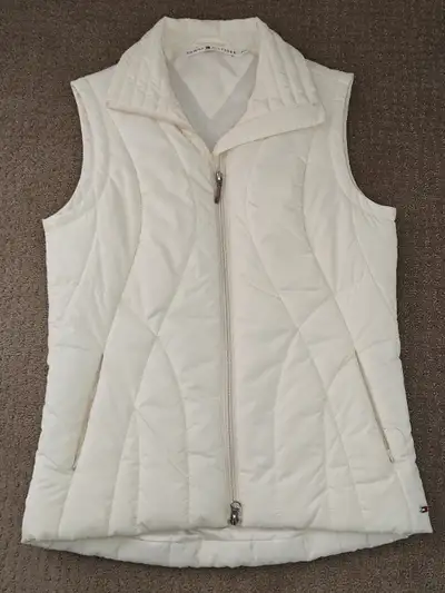 Tommy Hilfiger White Puffer Vest - Women - Size: Small, View more