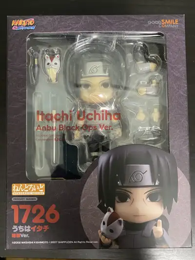 Good Smile Company - Nendoroid Itachi Uchiha Anbu Black Ops Version Brand New Sealed $90