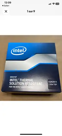 Intel RTS2011AC Thermal Solution Socket LGA 2011 CPU Heatsink fa