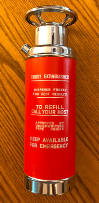 Vintage Thirst Fire Extinguisher Dispenser Musical Box