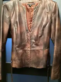 ZARA leather jacket with belt large