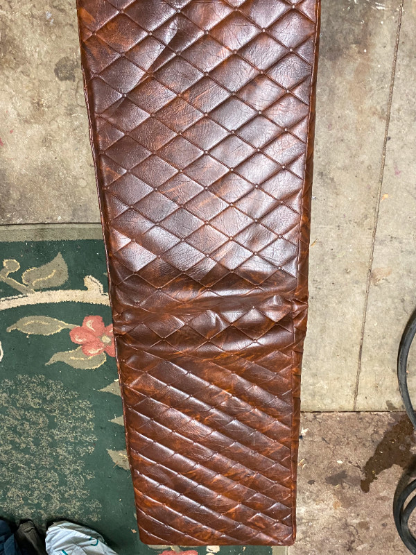 vintage leather pillow in Hobbies & Crafts in Moose Jaw