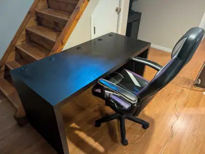 Ikea Computer Desk and Chair, View more