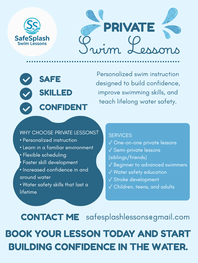 SafeSplash Private Swim Lessons490877935870945280