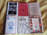 COOK BOOKS - VINTAGE - from schools, church groups, etc.