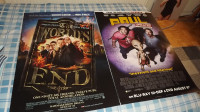 "PAUL"  & THE WORLDS END MOVIE POSTERS/SIMON PEGG BUNDLE DEAL