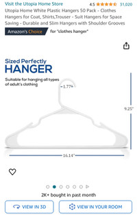 50 new hangers