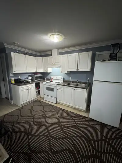 Very close to bus, grocery shopping. Large size rooms with lots of crawl space storage