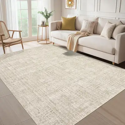 GarveeHome Modern Solid Area Rug 9x12 Machine Washable Rug, View more