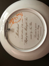 Collector plates some with signature 