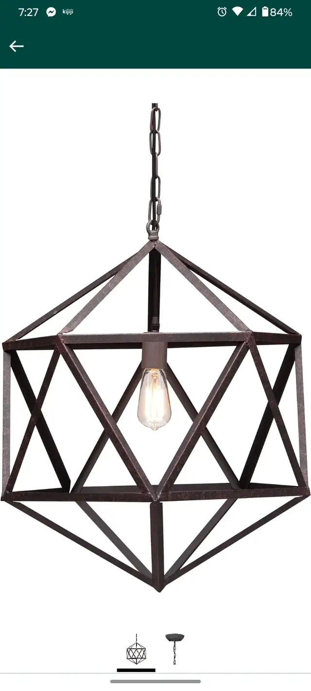  Ceiling pendant light 54x54  in Indoor Lighting & Fans in Mississauga / Peel Region - Image 2