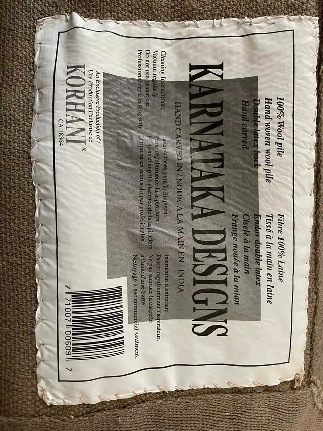 Brand New Wool Carpet 5' x 7', Hand Made Indian62863281327747122
