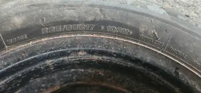 I'm selling a set of four used 225/65R17 winter tires mounted on steel rims. Can be used just for ri...