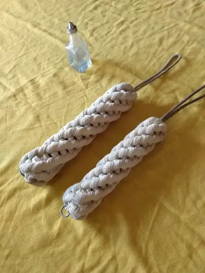 2 Vintage Rope boat fenders Rare and collectable VGC Nice wall hangers for your cottage or boat hous...