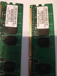 RAM MEMORY DDR2-800 2 AND 1GB.  5$ FOR BOTH
