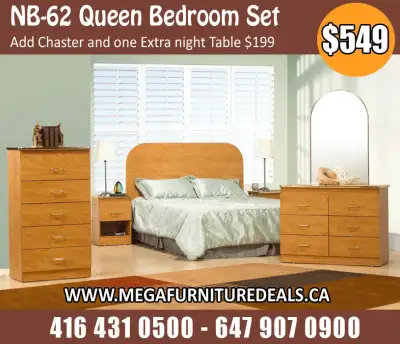Low Price * Bedroom Set - Queen Bedroom Set - Double Bed, View more