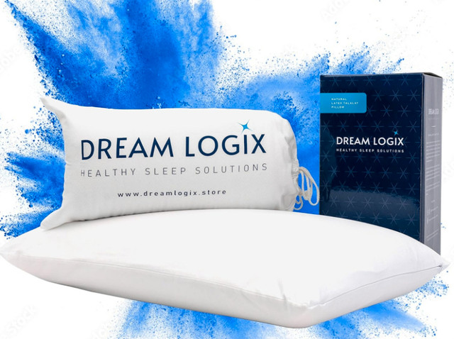 SOLD - Dream Logix Premium Natural Latex Pillow - Soft, 28"×16" dans Literie  à Ville de Montréal
