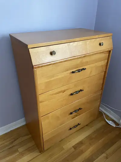 Commode 5 tiroirs en bois, View more