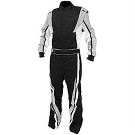 K1 Race Gear SFI 3.2a/1 Victory Auto Racing Suit (Black/White/Gr in Men's in Cole Harbour