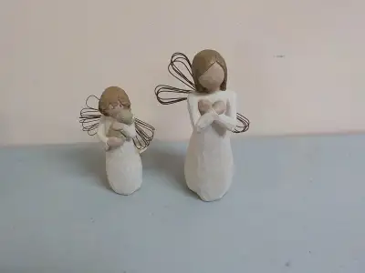 2 Willow Tree Figurines, View more