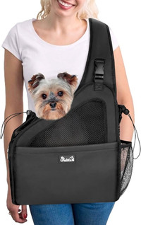 SlowTon Pet Dog Sling Carrier, Hands Free