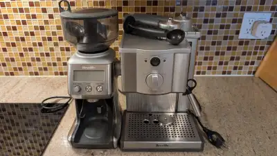 Selling a matching Breville espresso setup. Approximately 3 years old. Both units in good condition...