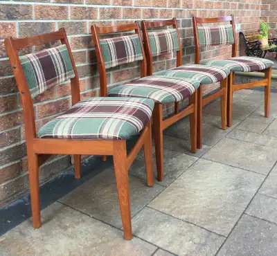 Teak Mid Century Dining Chairs MCM, View more