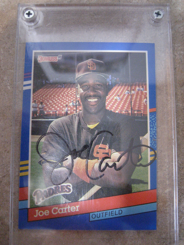 Joe Carter Autograph Card in Arts & Collectibles in Moncton - Image 2