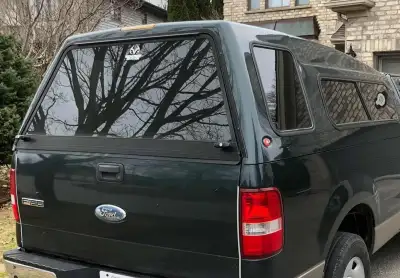 In great shape, sliding windows and screens inside the windows are in tact. Have it on my 2006 F150...
