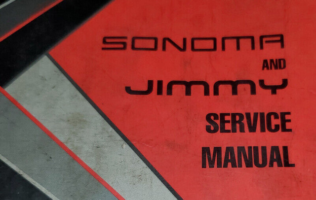 1993 SONOMA JIMMY SERVICE MANUAL in Other in Kingston - Image 2