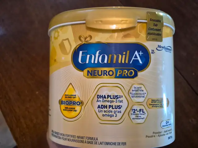 Enfamil A+ NeuroPro 587g – Sealed Case of 6, Exp Dec 2027 in Feeding & High Chairs in Calgary - Image 3