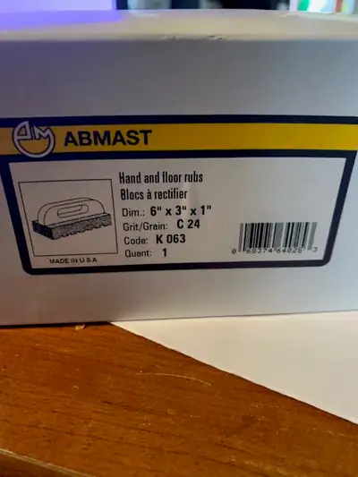 ABMAST coarse concrete hand/floor rubbing block, View more